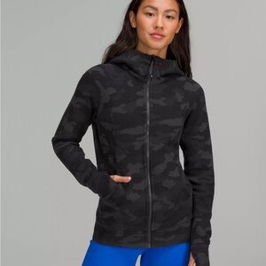 Camo Full Zip Scuba Hoodie